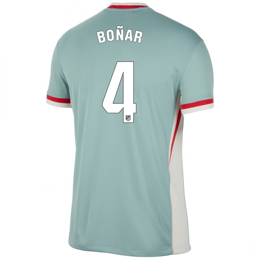 Hombre Camiseta Javier Boñar #4 Beige Claro Azul 2ª Equipación 2024/25 La Camisa Argentina