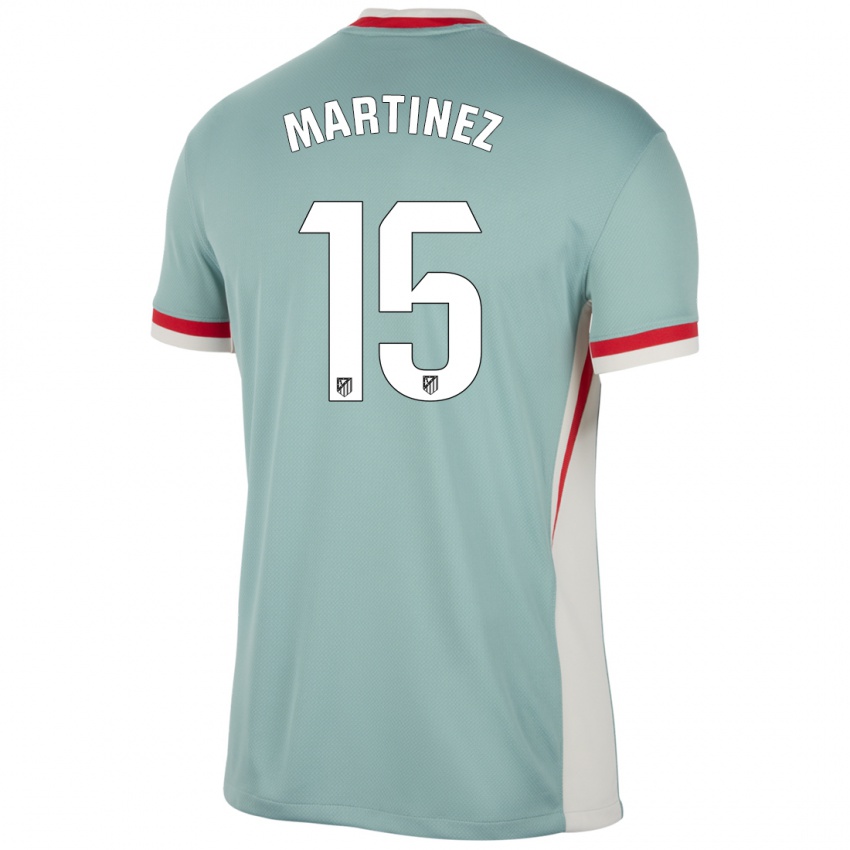 Hombre Camiseta Daniel Martinez #15 Beige Claro Azul 2ª Equipación 2024/25 La Camisa Argentina