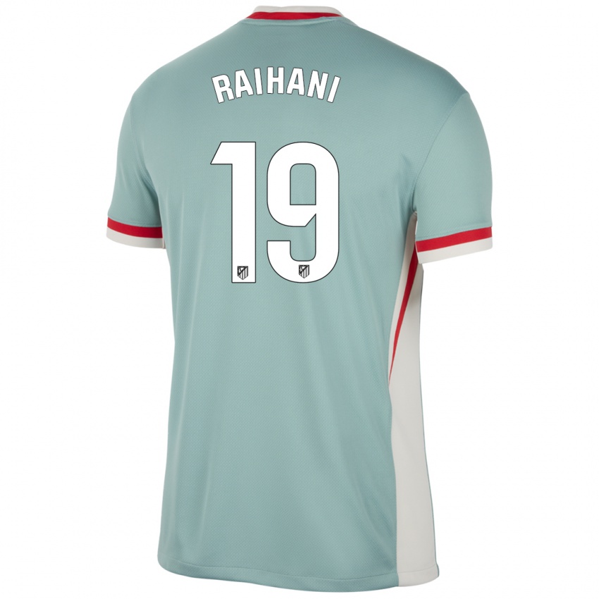 Hombre Camiseta Abde Raihani #19 Beige Claro Azul 2ª Equipación 2024/25 La Camisa Argentina