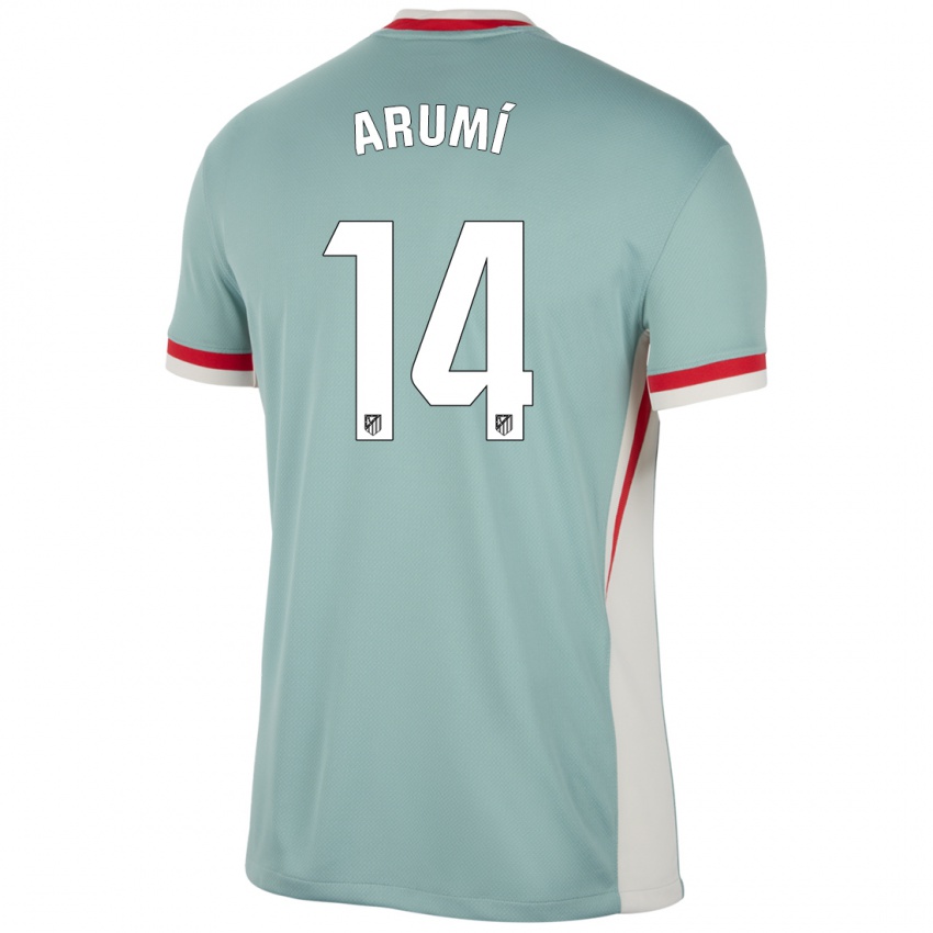 Hombre Camiseta Joel Arumí #14 Beige Claro Azul 2ª Equipación 2024/25 La Camisa Argentina