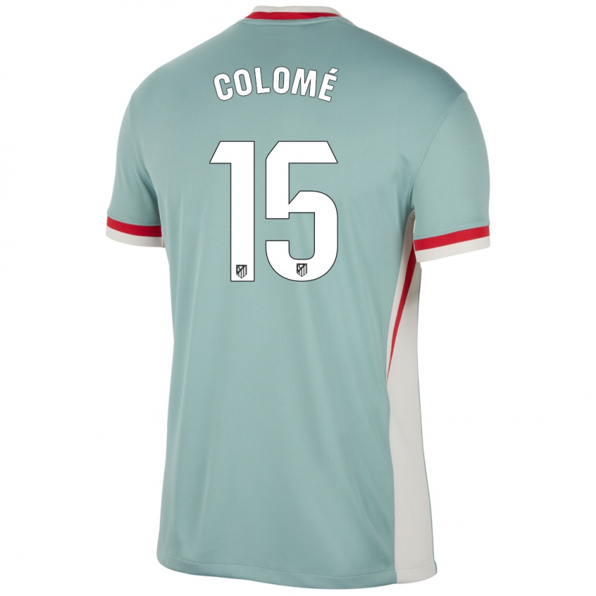 Hombre Camiseta Jan Colomé #15 Beige Claro Azul 2ª Equipación 2024/25 La Camisa Argentina