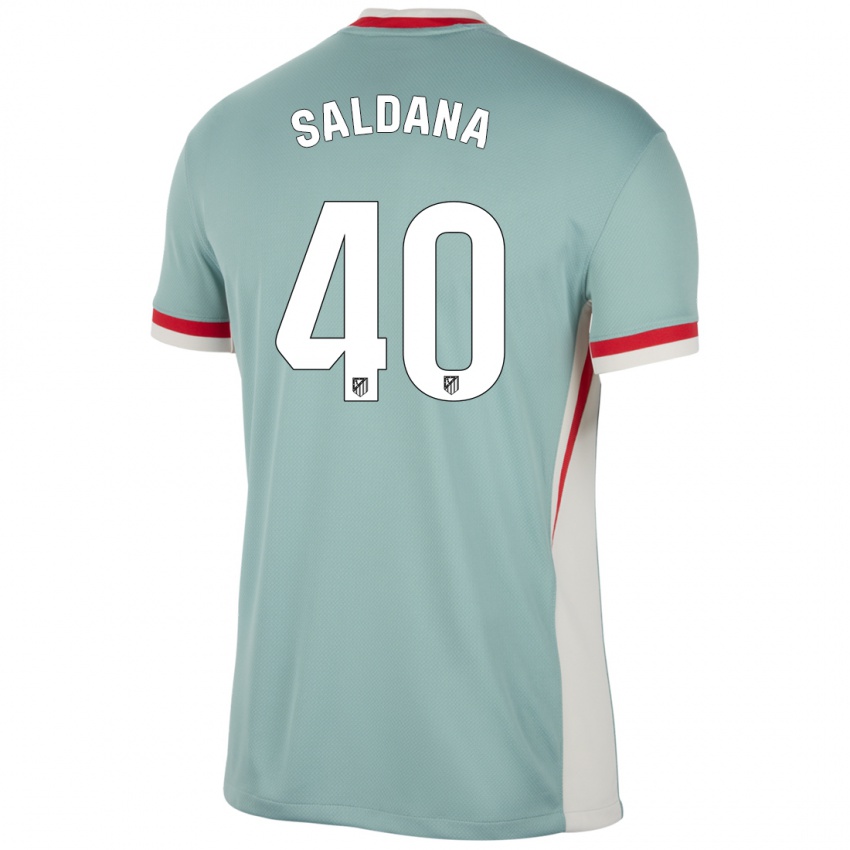 Hombre Camiseta Jose Saldana #40 Beige Claro Azul 2ª Equipación 2024/25 La Camisa Argentina