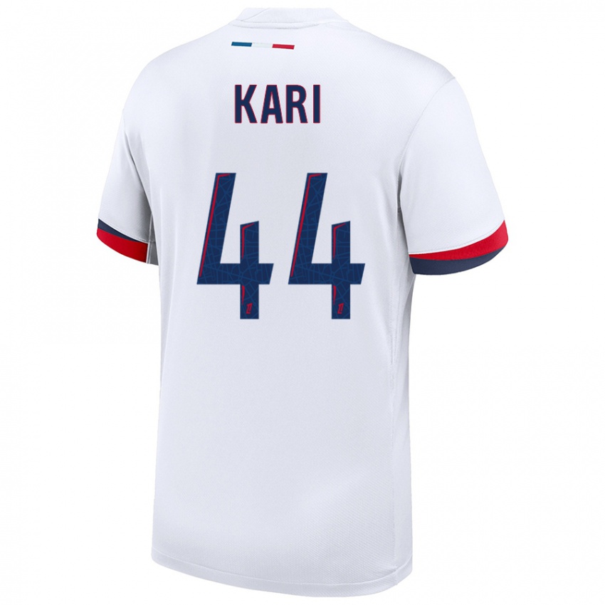 Hombre Camiseta Ayman Kari #44 Blanco Azul Rojo 2ª Equipación 2024/25 La Camisa Argentina