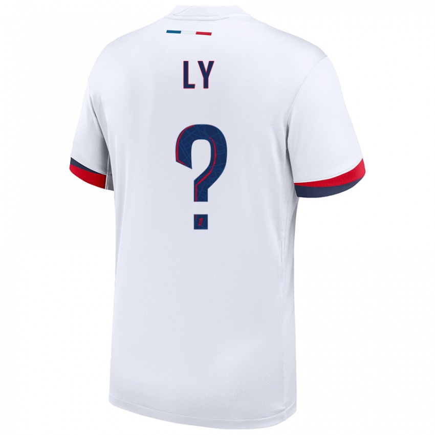 Hombre Camiseta Elijah Ly #0 Blanco Azul Rojo 2ª Equipación 2024/25 La Camisa Argentina