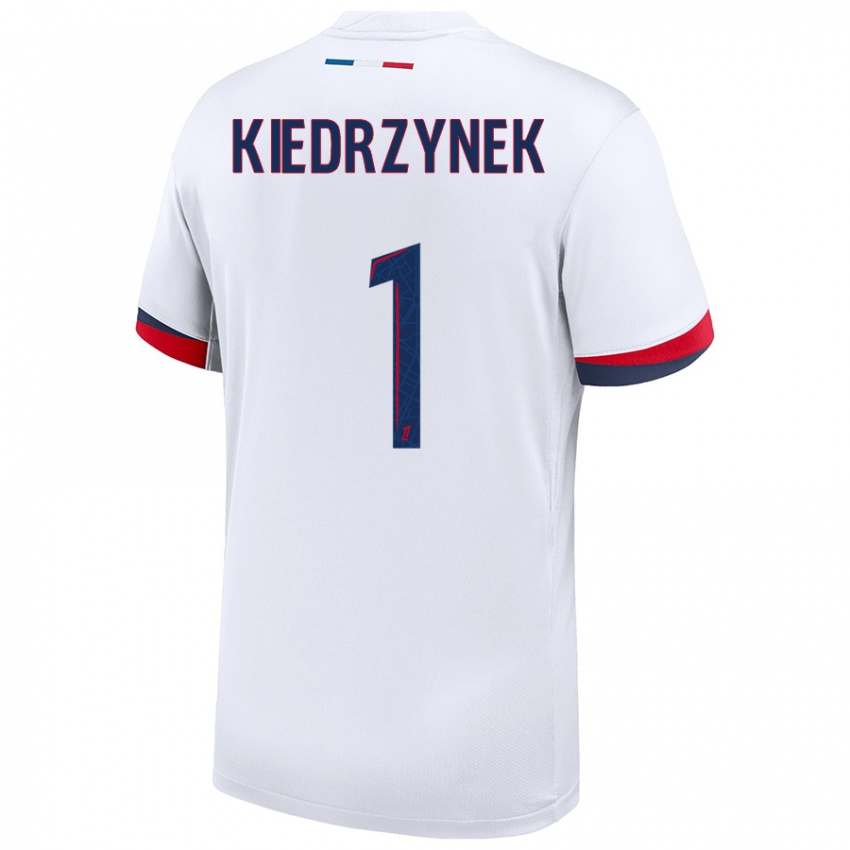 Hombre Camiseta Katarzyna Kiedrzynek #1 Blanco Azul Rojo 2ª Equipación 2024/25 La Camisa Argentina