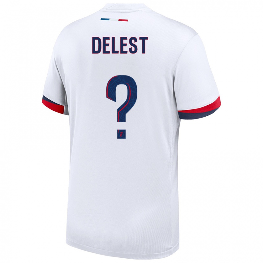 Hombre Camiseta Shadyl Delest #0 Blanco Azul Rojo 2ª Equipación 2024/25 La Camisa Argentina