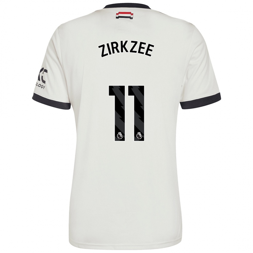 Hombre Camiseta Joshua Zirkzee #11 Blanquecino Equipación Tercera 2024/25 La Camisa Argentina