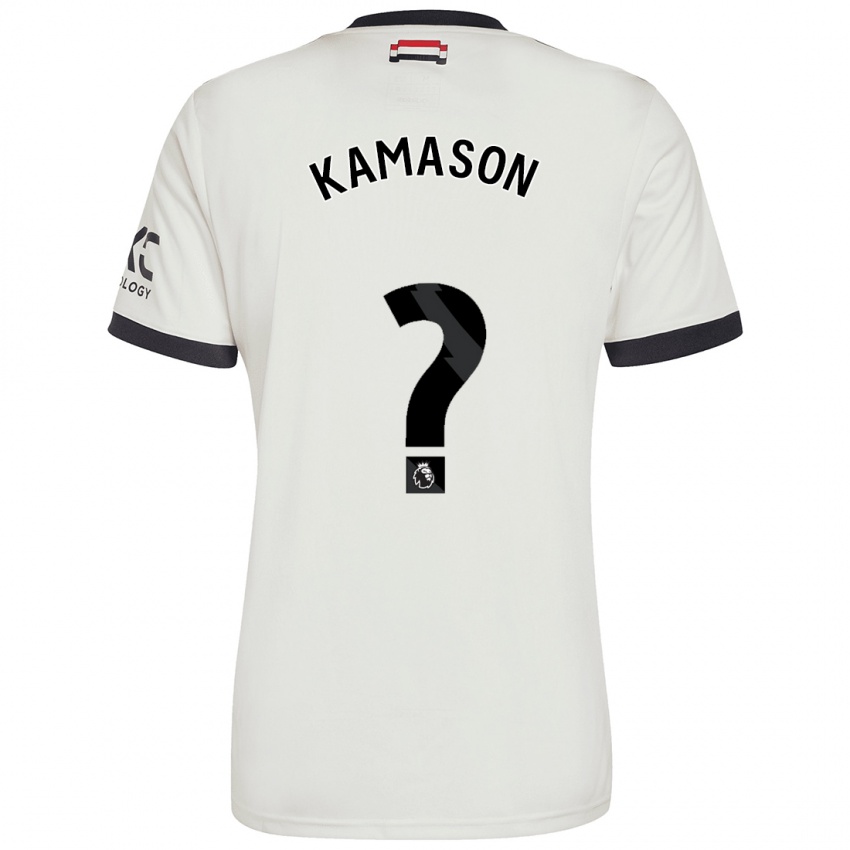 Hombre Camiseta Jaydan Kamason #0 Blanquecino Equipación Tercera 2024/25 La Camisa Argentina