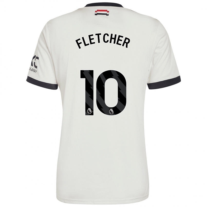 Hombre Camiseta Jack Fletcher #10 Blanquecino Equipación Tercera 2024/25 La Camisa Argentina