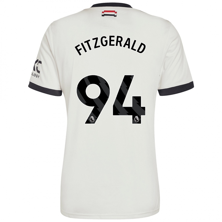 Hombre Camiseta Jayce Fitzgerald #94 Blanquecino Equipación Tercera 2024/25 La Camisa Argentina