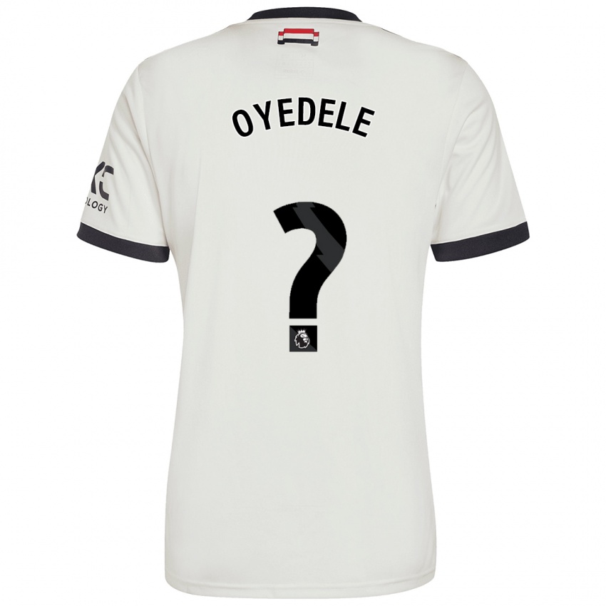 Hombre Camiseta Maxi Oyedele #0 Blanquecino Equipación Tercera 2024/25 La Camisa Argentina