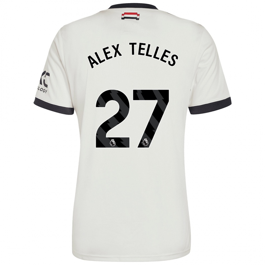 Hombre Camiseta Alex Nicolao Telles #27 Blanquecino Equipación Tercera 2024/25 La Camisa Argentina