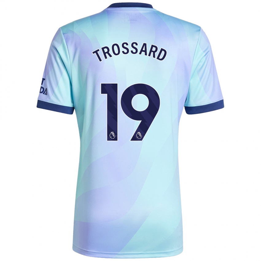 Hombre Camiseta Leandro Trossard #19 Agua Equipación Tercera 2024/25 La Camisa Argentina