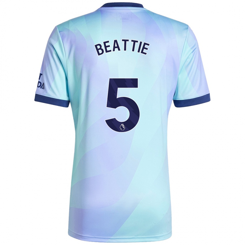 Hombre Camiseta Jen Beattie #5 Agua Equipación Tercera 2024/25 La Camisa Argentina