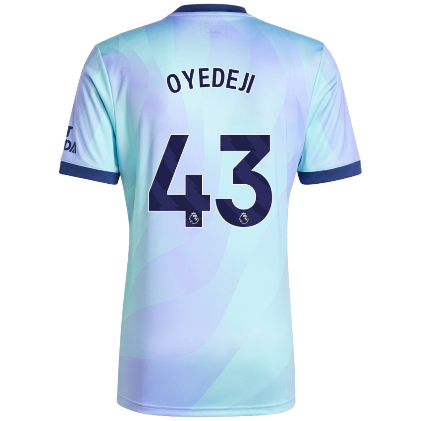 Hombre Camiseta Nathan Butler Oyedeji #43 Agua Equipación Tercera 2024/25 La Camisa Argentina