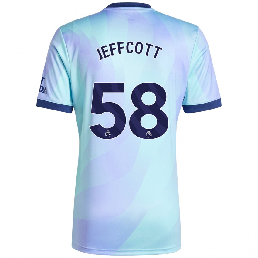 Hombre Camiseta Henry Jeffcott #58 Agua Equipación Tercera 2024/25 La Camisa Argentina