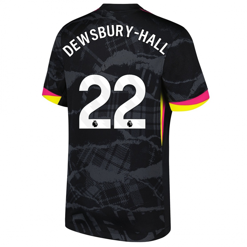 Hombre Camiseta Kiernan Dewsbury-Hall #22 Negro Rosa Equipación Tercera 2024/25 La Camisa Argentina