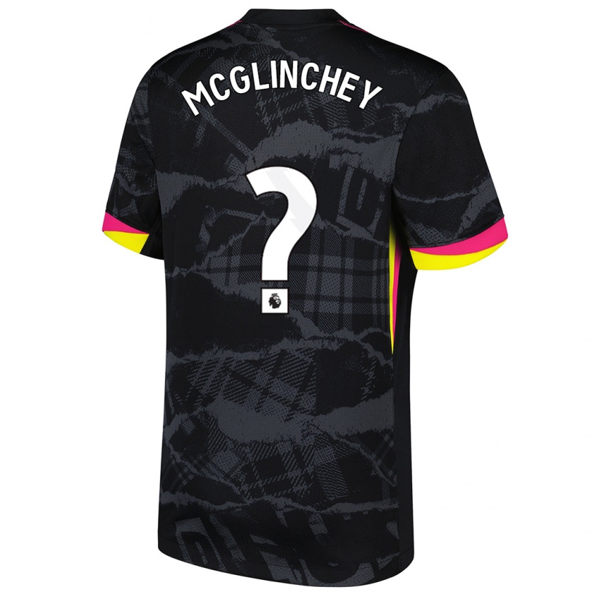 Hombre Camiseta Harry Mcglinchey #0 Negro Rosa Equipación Tercera 2024/25 La Camisa Argentina