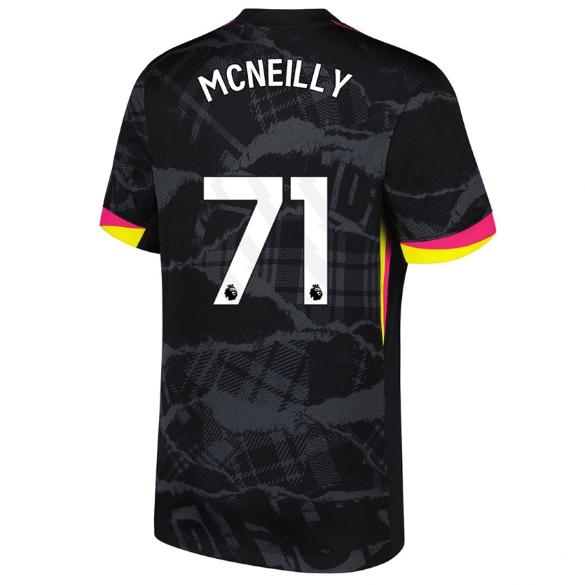 Hombre Camiseta Donnell Mcneilly #71 Negro Rosa Equipación Tercera 2024/25 La Camisa Argentina