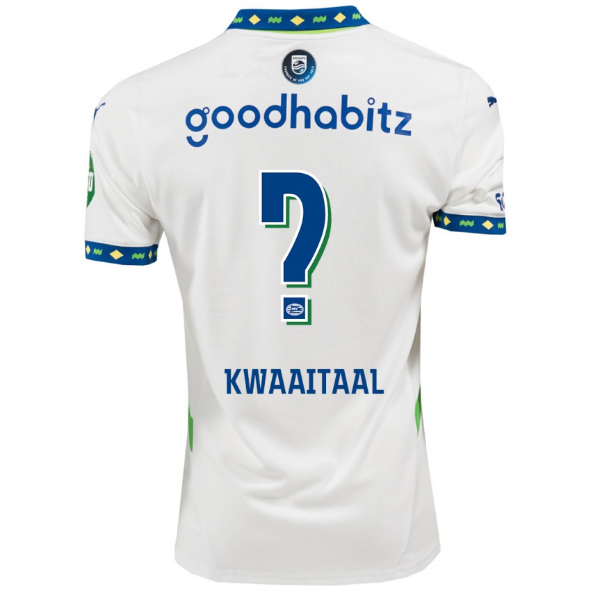 Hombre Camiseta Julian Kwaaitaal #0 Blanco Azul Oscuro Equipación Tercera 2024/25 La Camisa Argentina