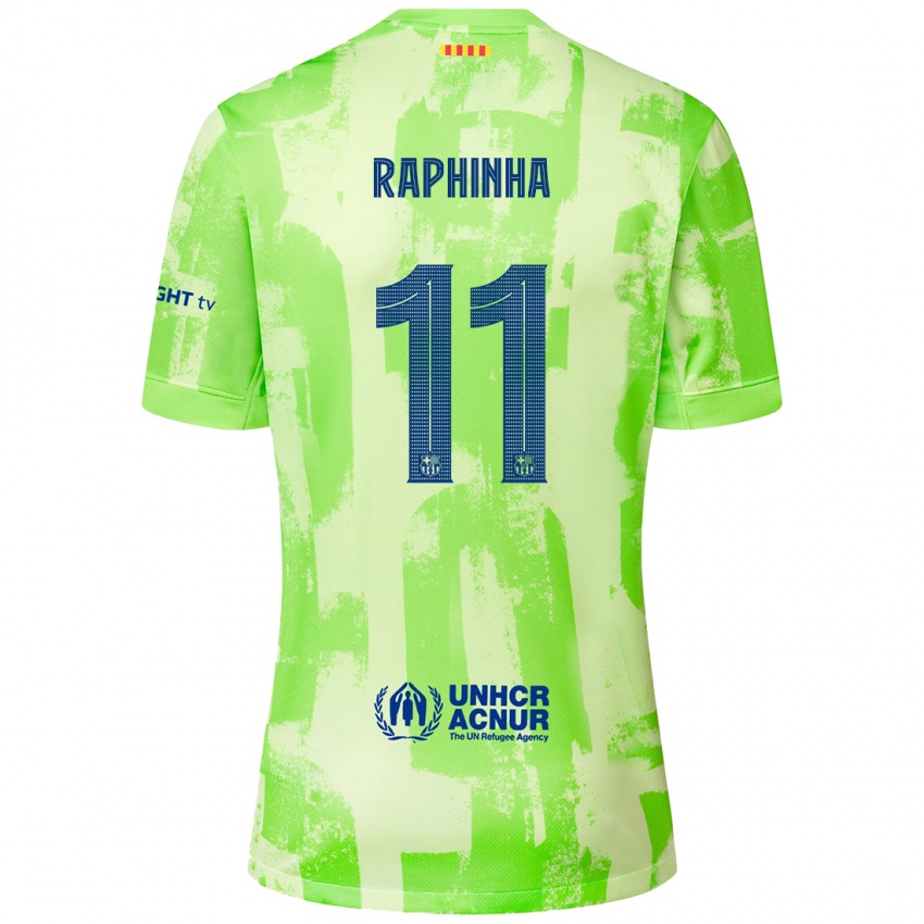 Hombre Camiseta Raphinha #11 Lima Equipación Tercera 2024/25 La Camisa Argentina