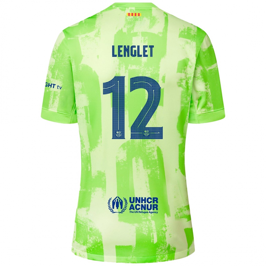 Hombre Camiseta Clément Lenglet #12 Lima Equipación Tercera 2024/25 La Camisa Argentina