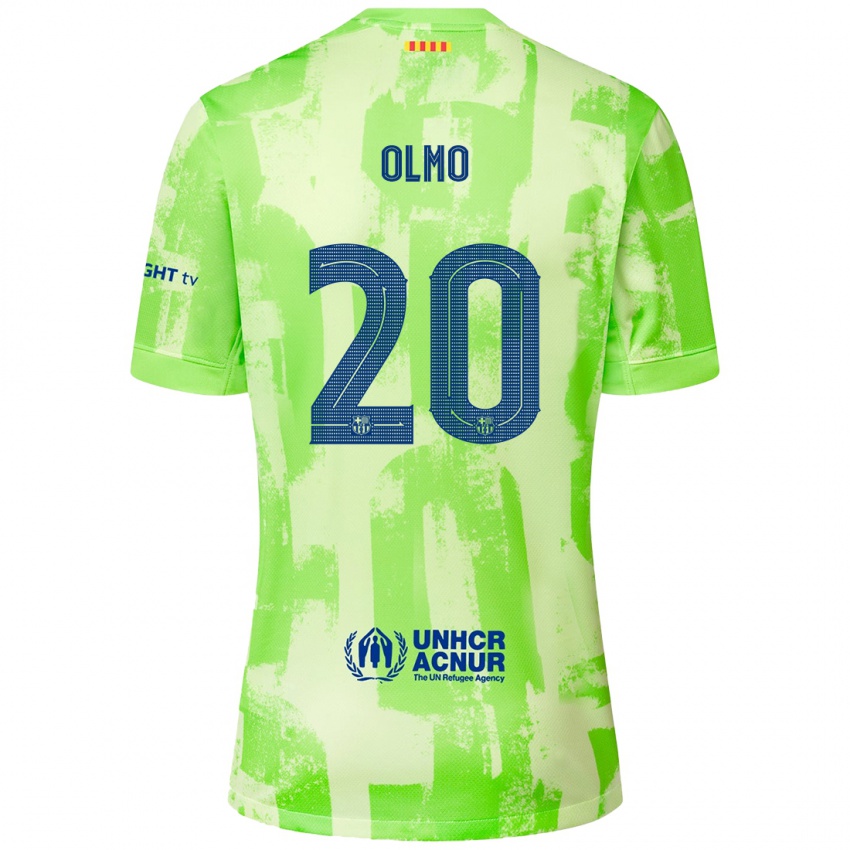 Hombre Camiseta Dani Olmo #20 Lima Equipación Tercera 2024/25 La Camisa Argentina