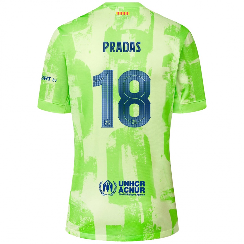 Hombre Camiseta Arnau Pradas #18 Lima Equipación Tercera 2024/25 La Camisa Argentina