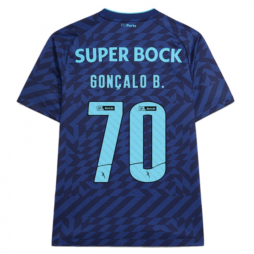 Hombre Camiseta Gonçalo Borges #70 Azul Marino Equipación Tercera 2024/25 La Camisa Argentina