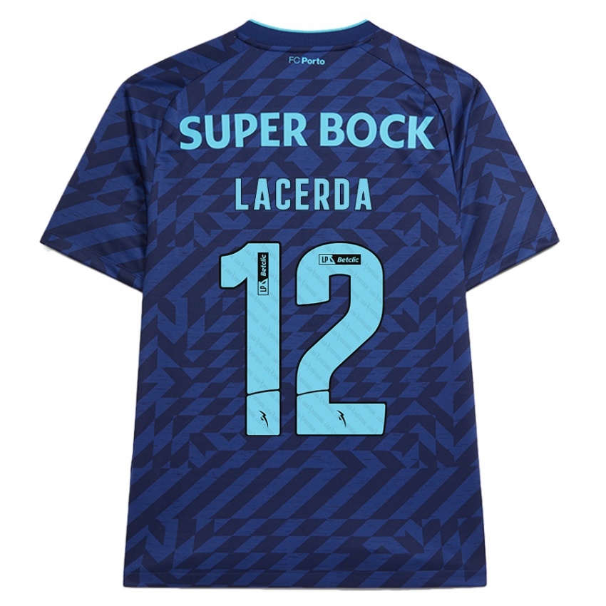 Hombre Camiseta Lacerda #12 Azul Marino Equipación Tercera 2024/25 La Camisa Argentina