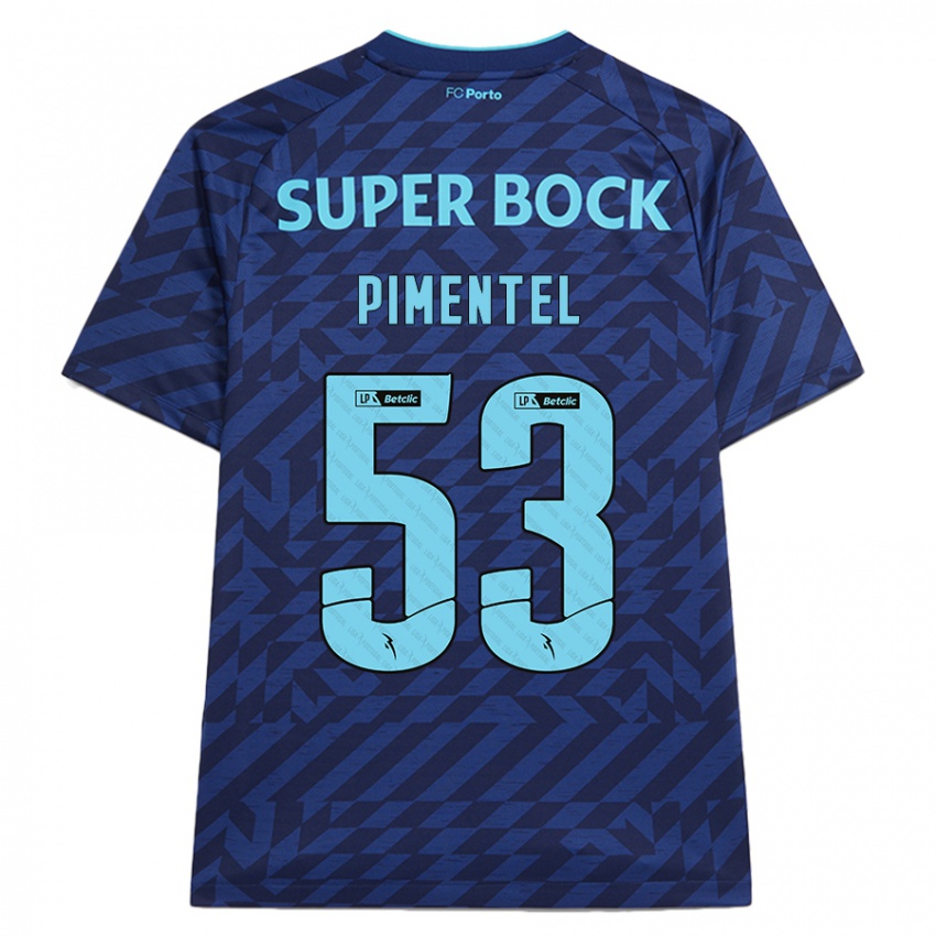 Hombre Camiseta Eric Pimentel #53 Azul Marino Equipación Tercera 2024/25 La Camisa Argentina