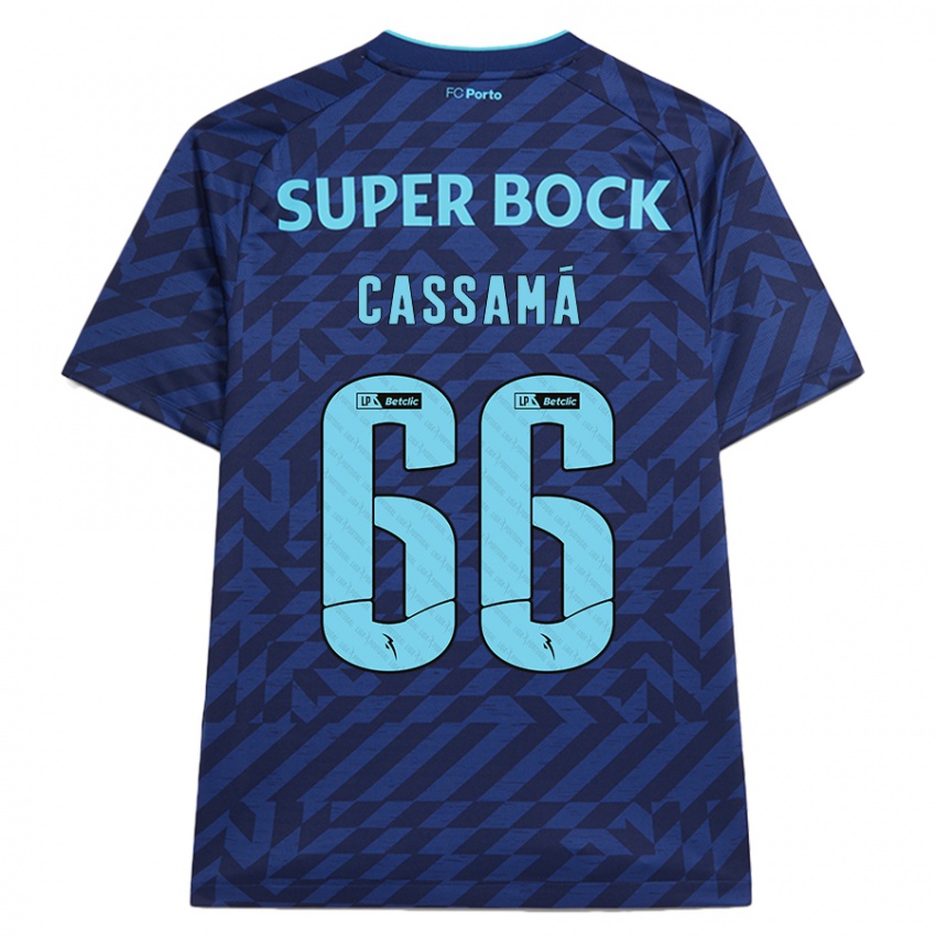 Hombre Camiseta Adramane Cassamá #66 Azul Marino Equipación Tercera 2024/25 La Camisa Argentina