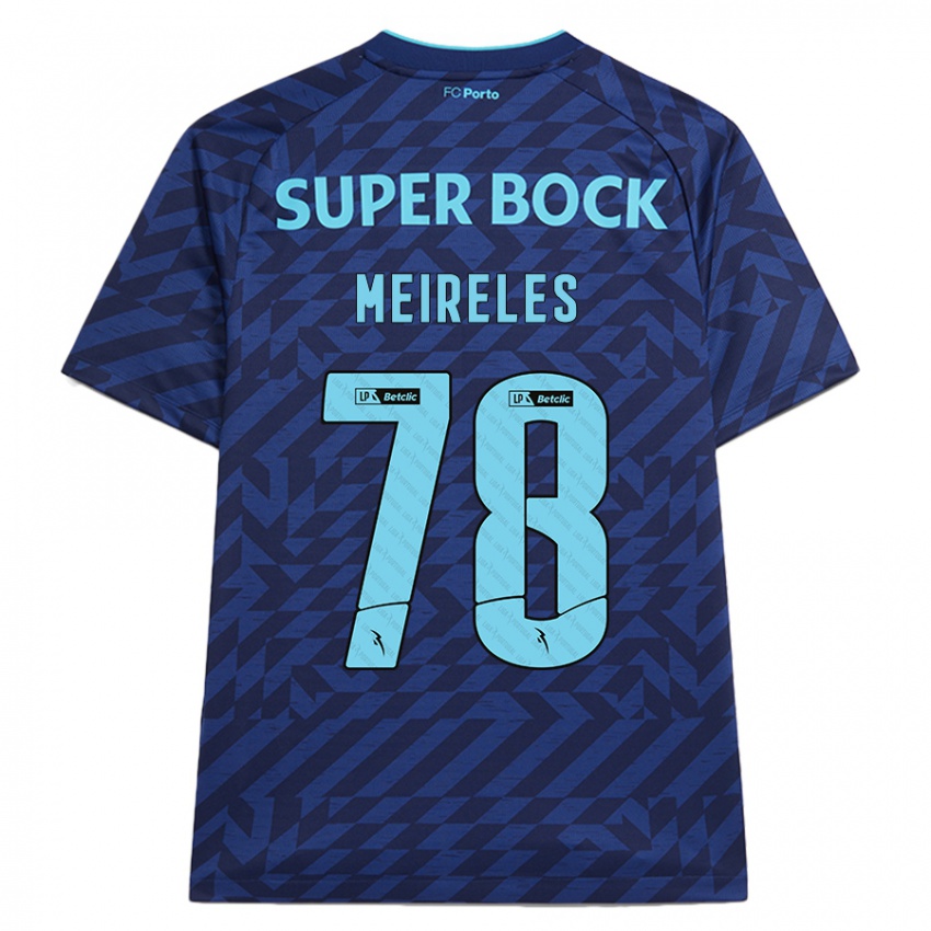 Hombre Camiseta Jorge Meireles #78 Azul Marino Equipación Tercera 2024/25 La Camisa Argentina