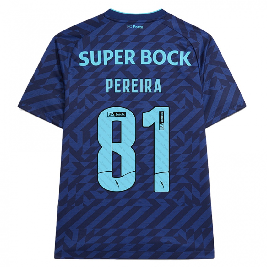 Hombre Camiseta Martim Pereira #81 Azul Marino Equipación Tercera 2024/25 La Camisa Argentina