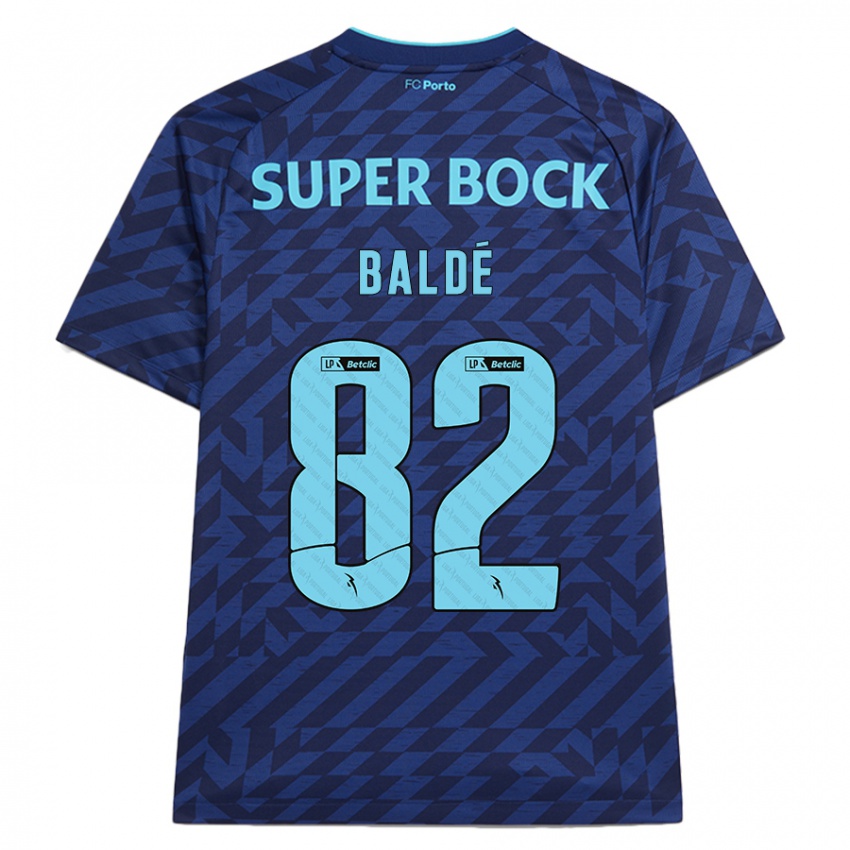 Hombre Camiseta Alfa Baldé #82 Azul Marino Equipación Tercera 2024/25 La Camisa Argentina