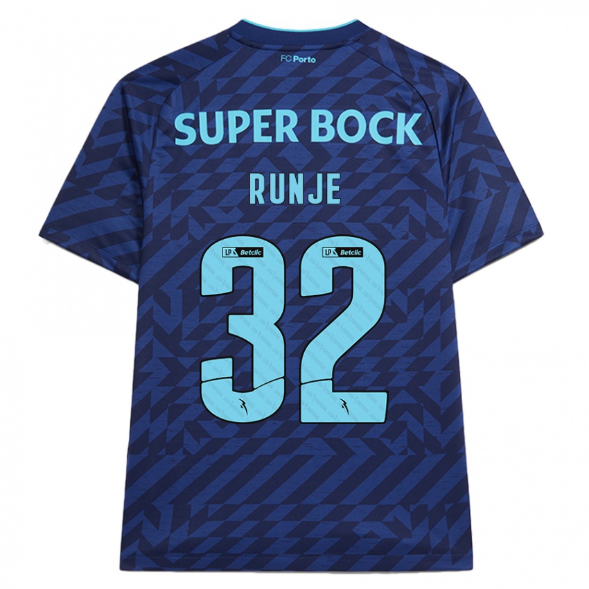 Hombre Camiseta Roko Runje #32 Azul Marino Equipación Tercera 2024/25 La Camisa Argentina