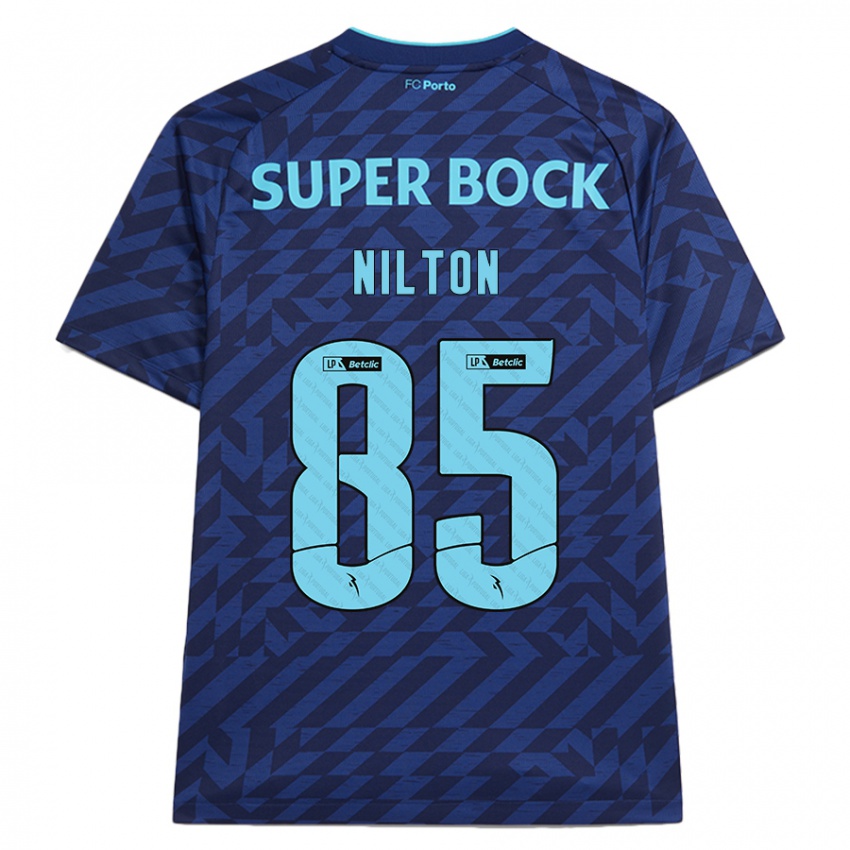 Hombre Camiseta Nilton #85 Azul Marino Equipación Tercera 2024/25 La Camisa Argentina