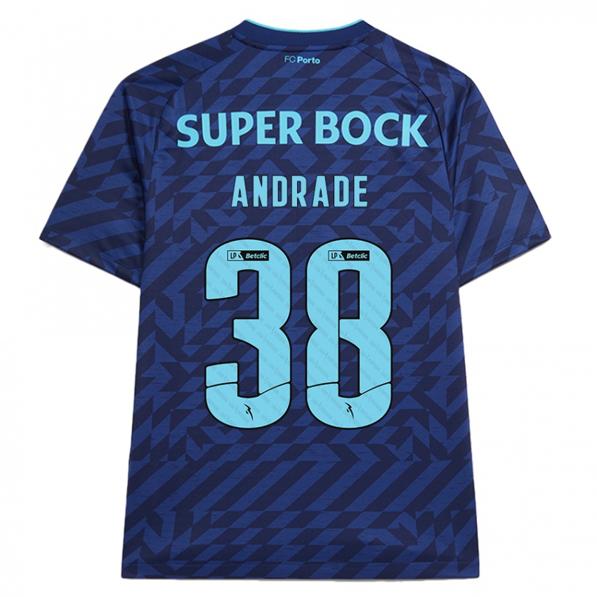 Hombre Camiseta Fernando Andrade #38 Azul Marino Equipación Tercera 2024/25 La Camisa Argentina