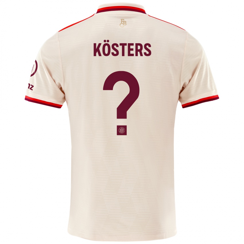 Hombre Camiseta Matthias Kösters #0 Lino Equipación Tercera 2024/25 La Camisa Argentina