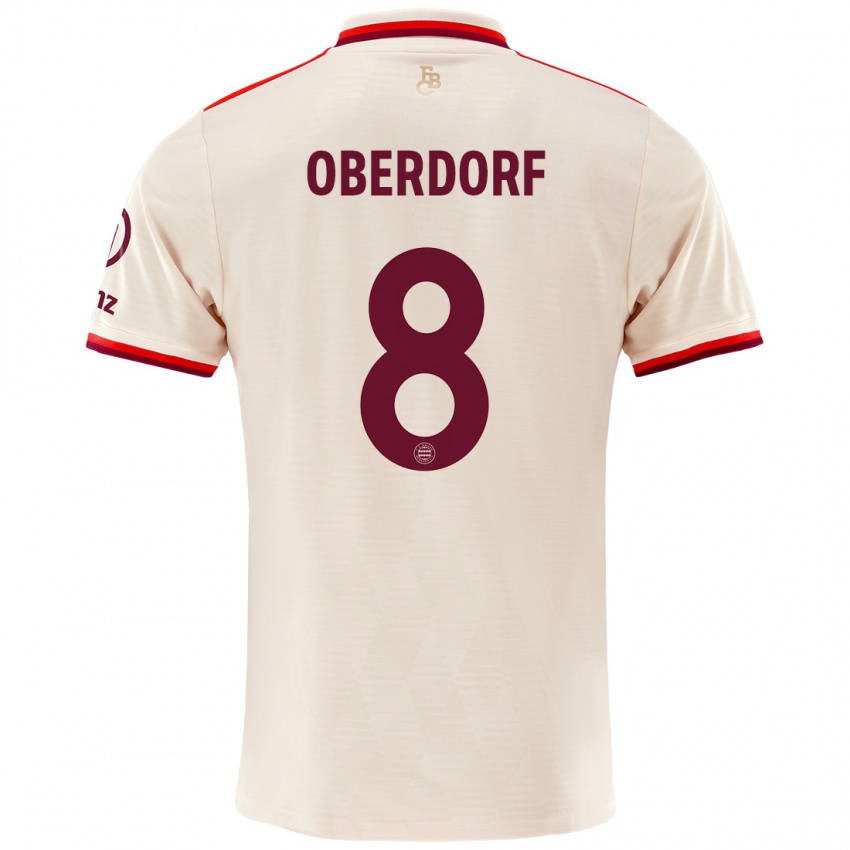 Hombre Camiseta Lena Oberdorf #8 Lino Equipación Tercera 2024/25 La Camisa Argentina