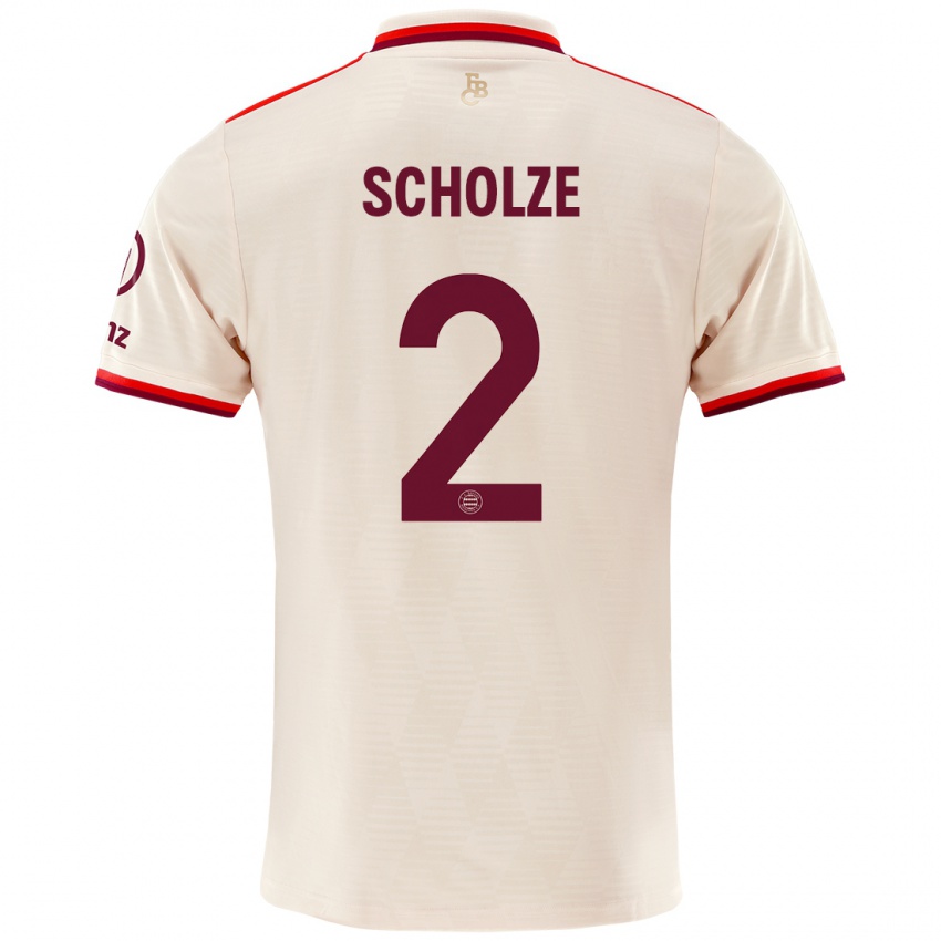 Hombre Camiseta Max Scholze #2 Lino Equipación Tercera 2024/25 La Camisa Argentina