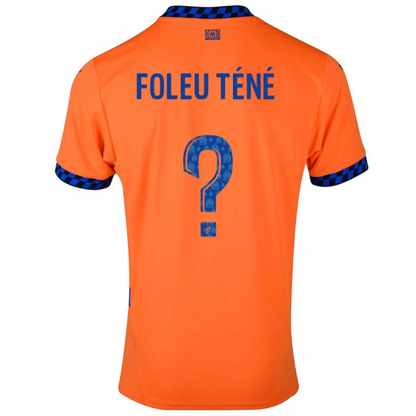 Hombre Camiseta Krys Foleu Téné #0 Naranja Azul Oscuro Equipación Tercera 2024/25 La Camisa Argentina