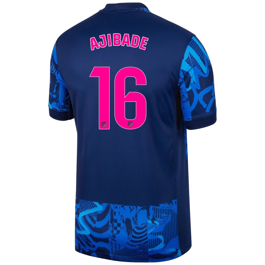 Hombre Camiseta Rasheedat Ajibade #16 Azul Real Equipación Tercera 2024/25 La Camisa Argentina