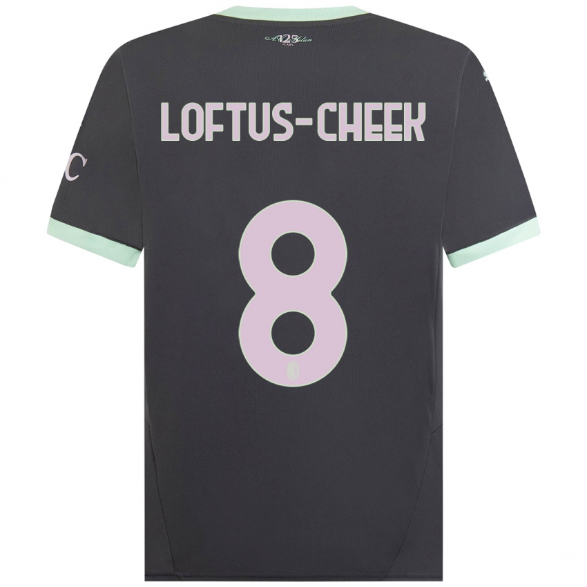 Hombre Camiseta Ruben Loftus-Cheek #8 Gris Equipación Tercera 2024/25 La Camisa Argentina