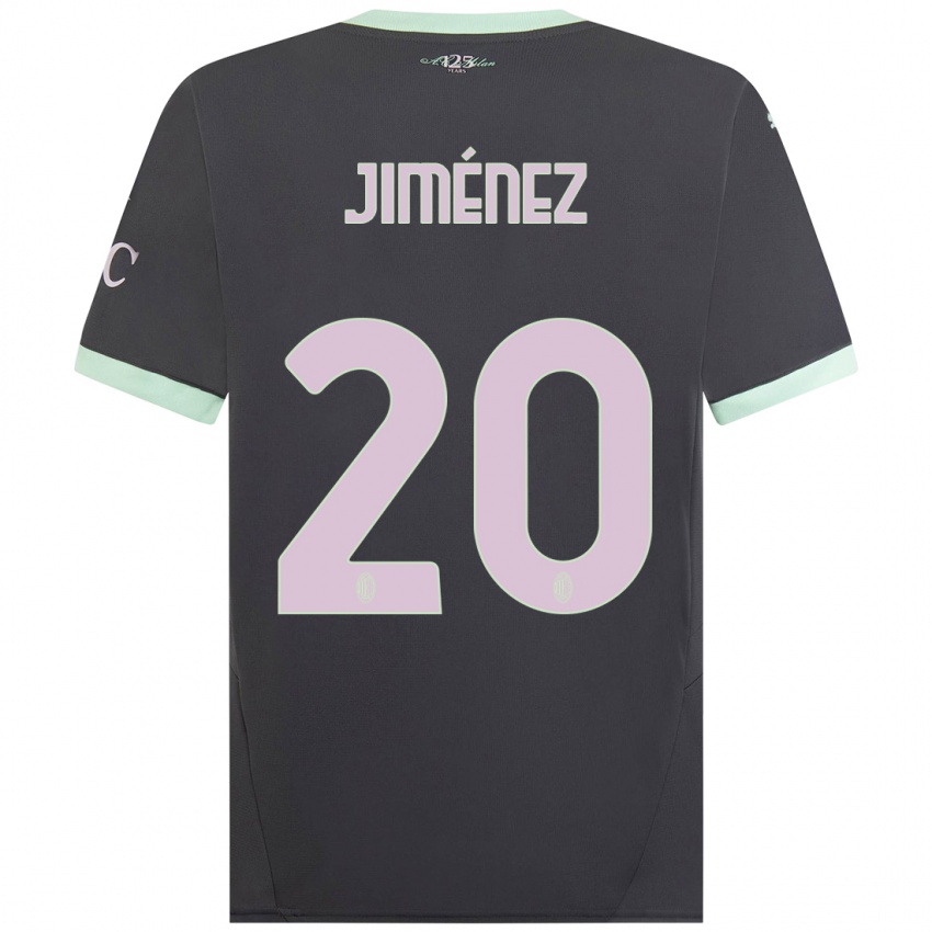 Hombre Camiseta Álex Jiménez #20 Gris Equipación Tercera 2024/25 La Camisa Argentina