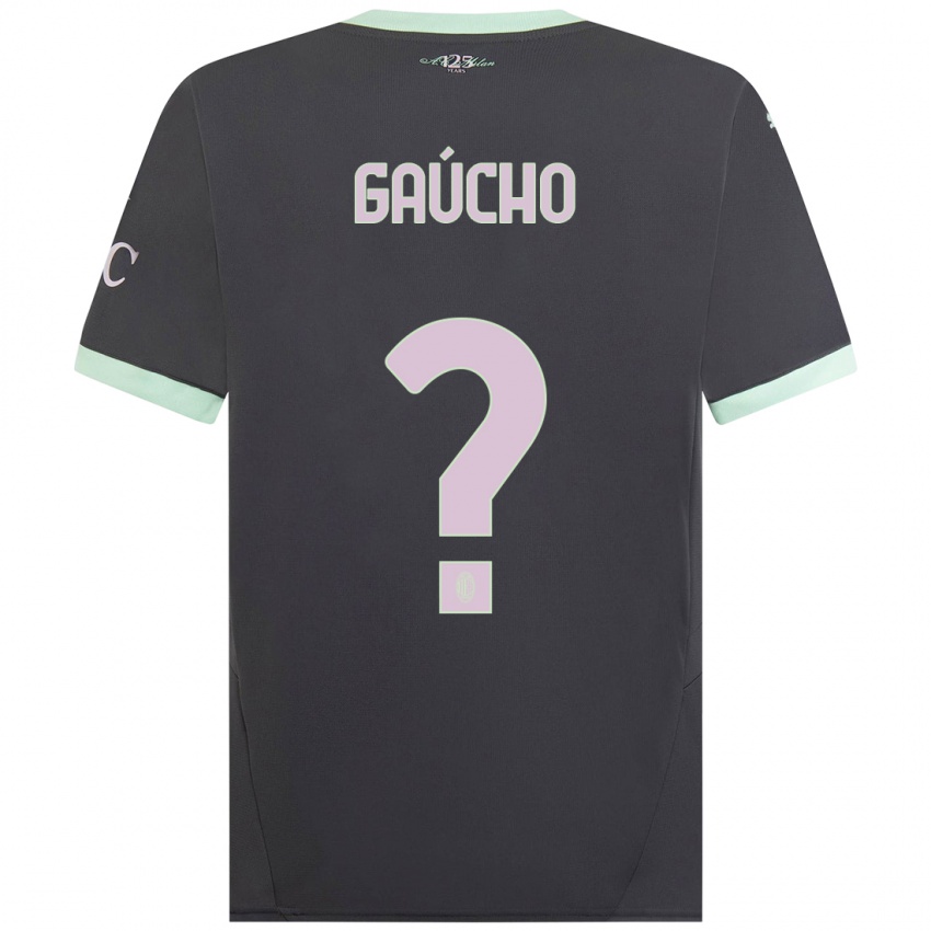 Hombre Camiseta Estevan Gaúcho #0 Gris Equipación Tercera 2024/25 La Camisa Argentina