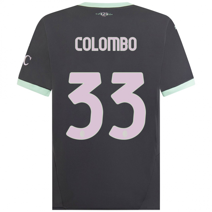 Hombre Camiseta Federico Colombo #33 Gris Equipación Tercera 2024/25 La Camisa Argentina