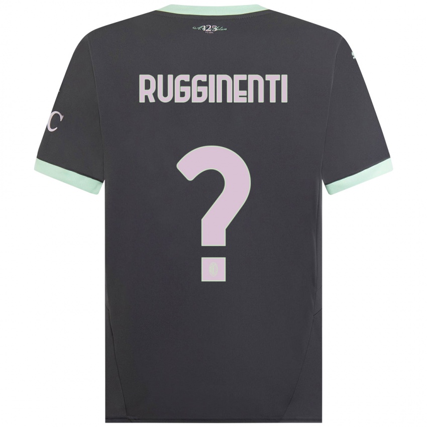 Hombre Camiseta Omar Rugginenti #0 Gris Equipación Tercera 2024/25 La Camisa Argentina