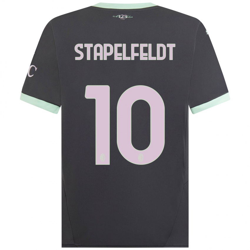 Hombre Camiseta Nina Stapelfeldt #10 Gris Equipación Tercera 2024/25 La Camisa Argentina