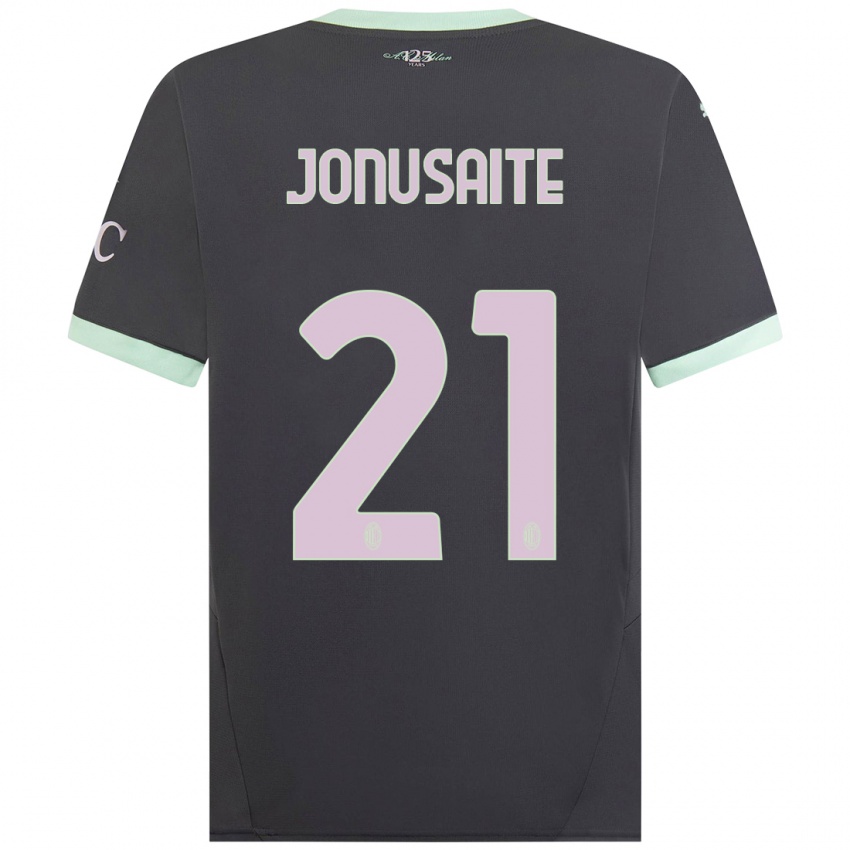 Hombre Camiseta Rimante Jonusaite #21 Gris Equipación Tercera 2024/25 La Camisa Argentina